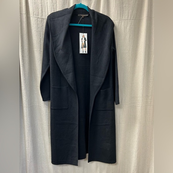 Max Sport/ NWT/ Black Open Front Cardigan/STUNNING / Small - Picture 2 of 8